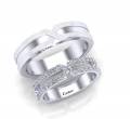 Nhẫn cưới kim cương CROSS LOVE 5 - NC184T